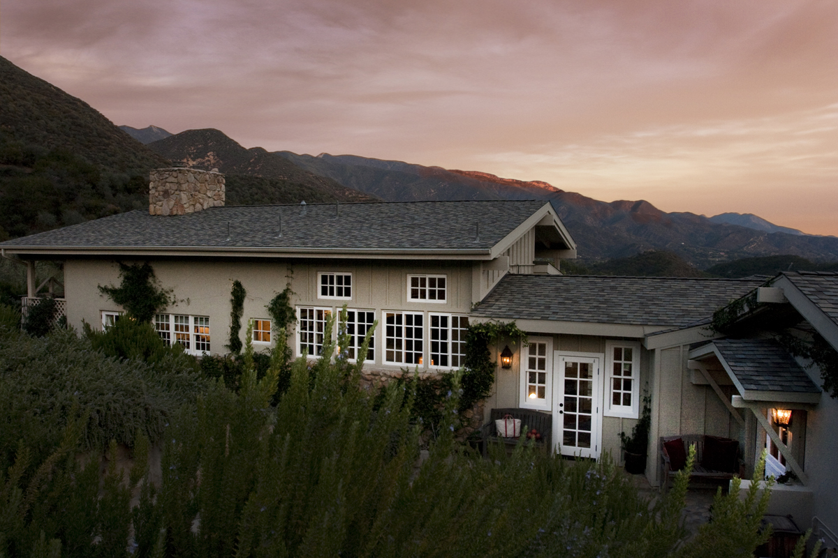 Gridley exterior pink moment