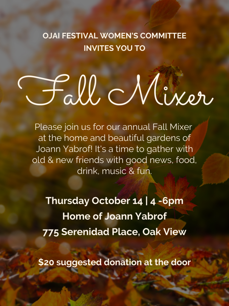Fall Friday Mixer OFWC Fall Mixer - Ojai Music Festival