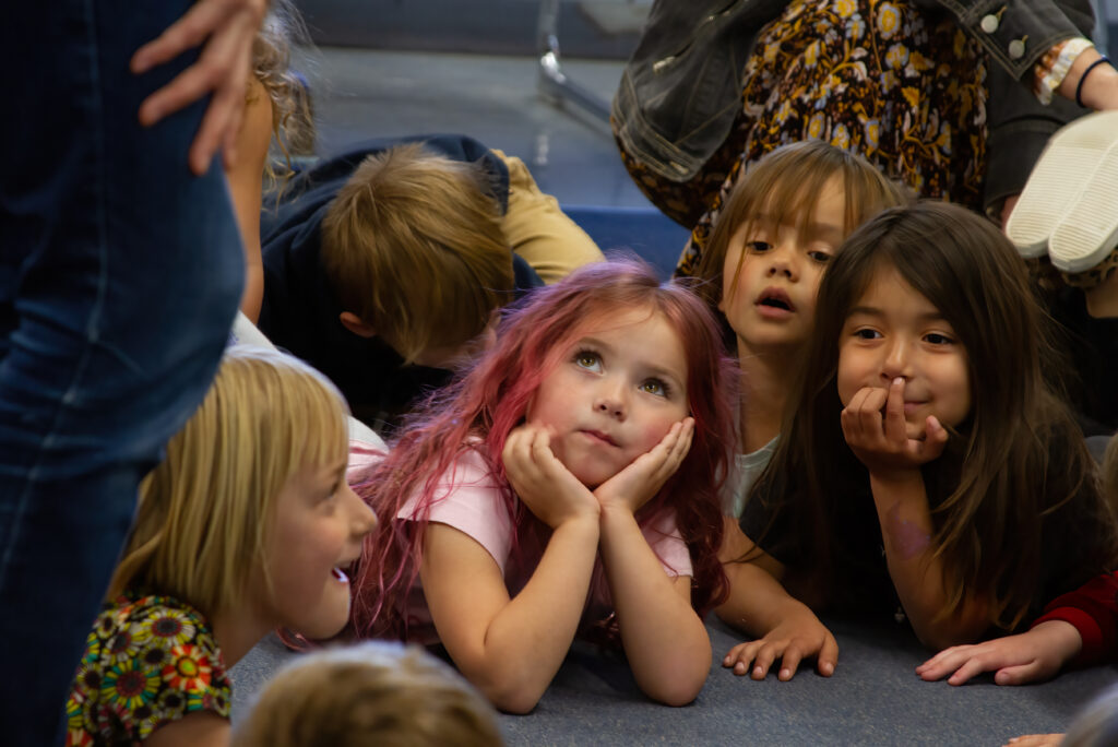 Students engaged in education through music