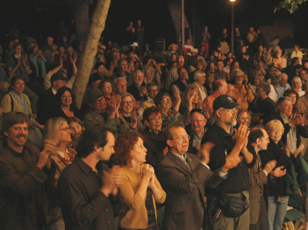 Ojai Festival audience in a standing ovation
