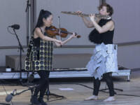 OJAI, CA – June 9, 2017: Gama XV with Pauchi Sasaki and Claire Chase. Photo Credit: David Bazemore.