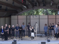 OJAI, CA – June 9, 2017: Pan with Claire Chase. Photo Credit: David Bazemore.