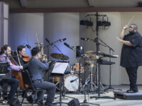 OJAI, CA – June 9, 2017: The Inner Spectrum of Variables with Tyshawn Sorey (conductor) and Tyshawn Sorey Double Trio. Photo Credit: David Bazemore.