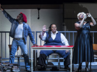 OJAI, CA – June 9, 2017: Afterword by George Lewis with Julian Terrell Otis, Gwendolyn Brown, and Joelle Lamarre,. Photo Credit: David Bazemore.