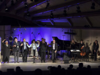 OJAI, CA – June 9, 2017: Afterword by George Lewis with Gwendolyn Brown, Sean Griffin (director), George Lewis, Joelle Lamarre, Julian Terrell Otis, Steven Schick (conductor) and ICE. Photo Credit: David Bazemore.