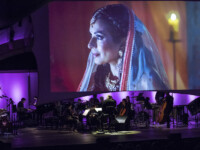 OJAI, CA – June 10, 2017: Radhe Radhe: Rites of Holi by Vijay Iyer (composer) & Prashant Barghava (filmmaker) with Steven Schick (conductor) and ICE. Photo Credit: David Bazemore.