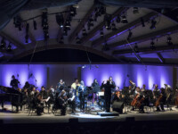 OJAI, CA – June 10, 2017: Yet Unheard by Courtney Bryan with Steven Schick (conductor), Helga Davis (soprano), Joelle Lamarre, Gwendolyn Brown, Julian Terrell Otis, Davone Tines, ICE, Oberlin Contemporary Music Ensemble (OCME). Photo Credit: David Bazemore.