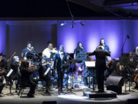 OJAI, CA – June 10, 2017: Yet Unheard by Courtney Bryan with Steven Schick (conductor), Helga Davis (soprano), Joelle Lamarre, Gwendolyn Brown, Julian Terrell Otis, Davone Tines, ICE, Oberlin Contemporary Music Ensemble (OCME). Photo Credit: David Bazemore.