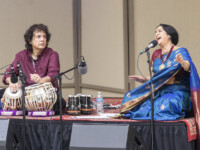 OJAI, CA – June 11, 2017: Confluence with Zakir Hussain (tabla) and Aruna Sairam (vocalist). Photo Credit: David Bazemore.