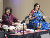 OJAI, CA – June 11, 2017: Confluence with Zakir Hussain (tabla) and Aruna Sairam (vocalist). Photo Credit: David Bazemore.